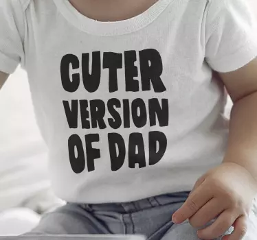 Maglietta infantile papà più carino - TenStickers