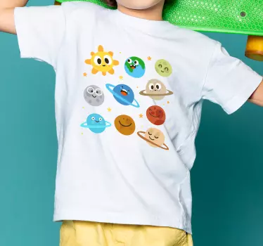 Maglietta infantile personaggi planetari - TenStickers