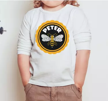 Maglietta infantile personalizzata a tema api - TenStickers