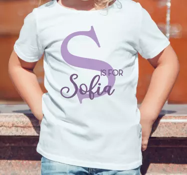 Maglietta infantile s è per sofia - TenStickers