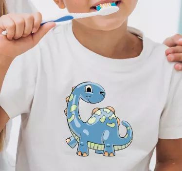 Maglietta infantile sorrisi di dinosauro felici - TenStickers