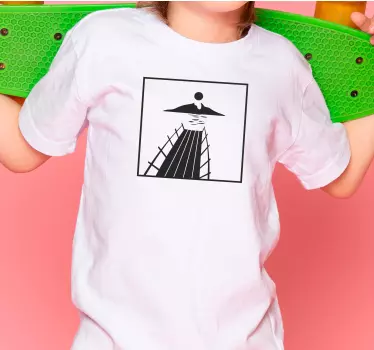 Maglietta infantile tramonto sul pontile - TenStickers