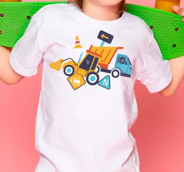 Maglietta infantile veicolo da costruzione - TenStickers