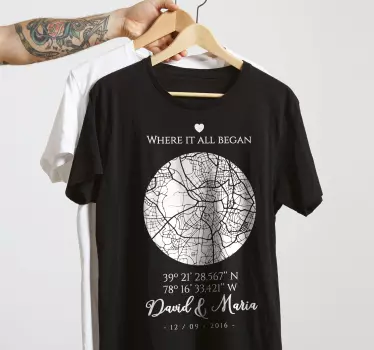 T-shirt fidanzati dove tutto è cominciato - TenStickers