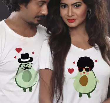 T-shirt di coppia con avocado - TenStickers