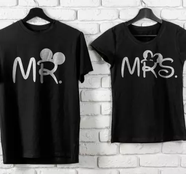 T-shirt fidanzati Topolino e minnie abbinati - TenStickers