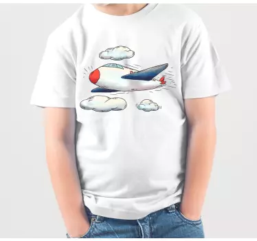 T-shirt infantile Aereo dal naso rosso - TenStickers
