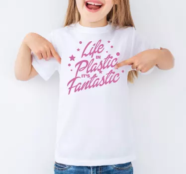 Maglietta infantile "La vita in plastica" - TenStickers