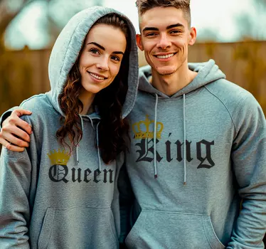 Felpe di coppia regina e re - TenStickers