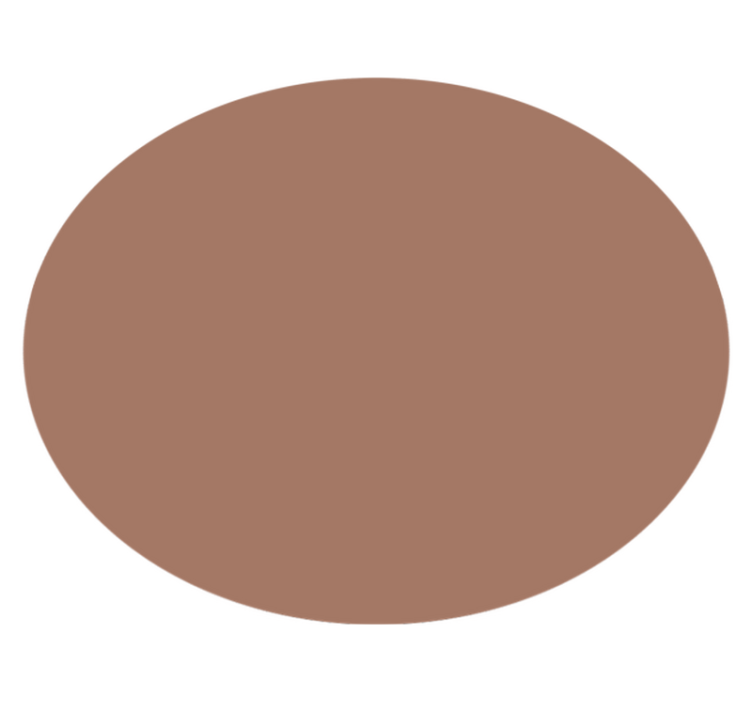 Tappeto vinile rotondo mocha mousse - TenStickers