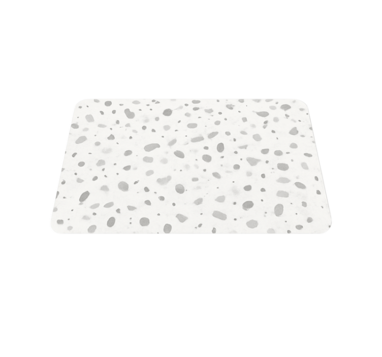 Tappeto vinile effetto marmo aspetto terrazzo grigio - TenStickers