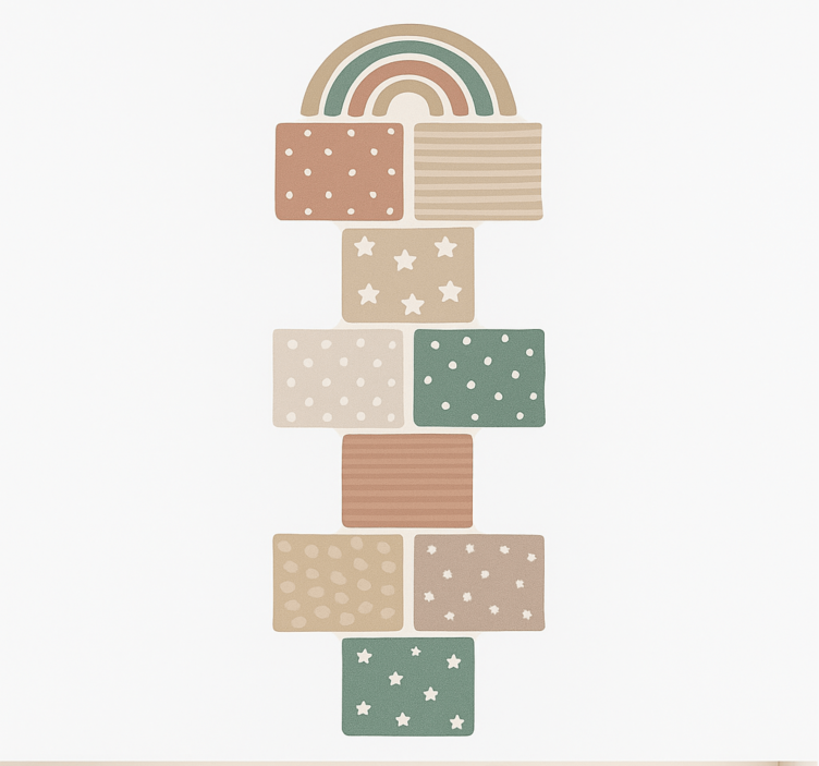 Tappeto vinile per bambini gioco della campana beige - TenStickers