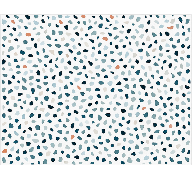 Tappeto pvc cucina piccole pietre colorate - TenStickers