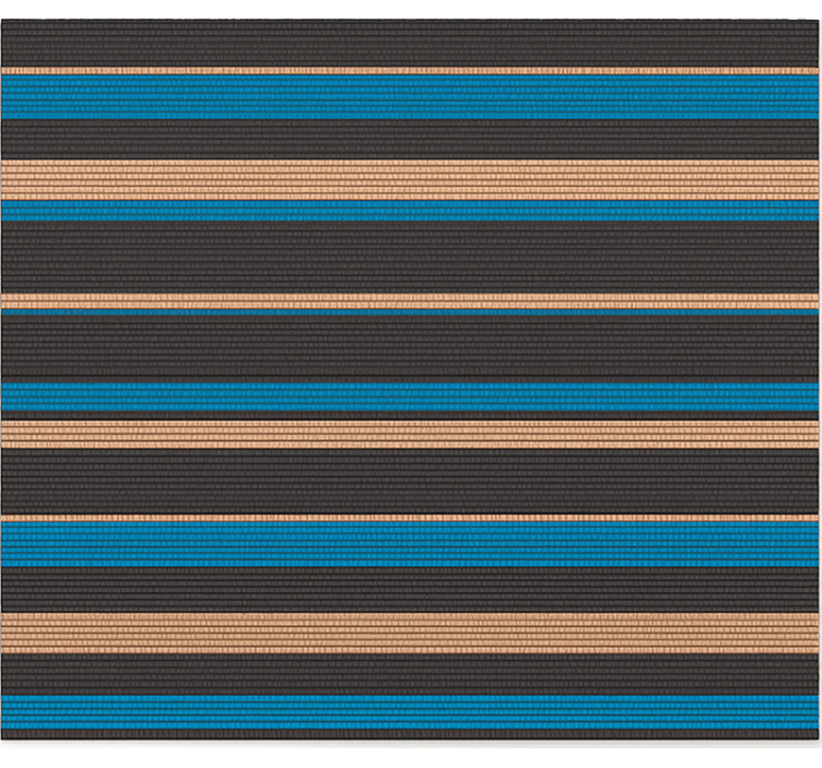 Tappeto pvc cucina effetto intrecciato in tonalità scura - TenStickers