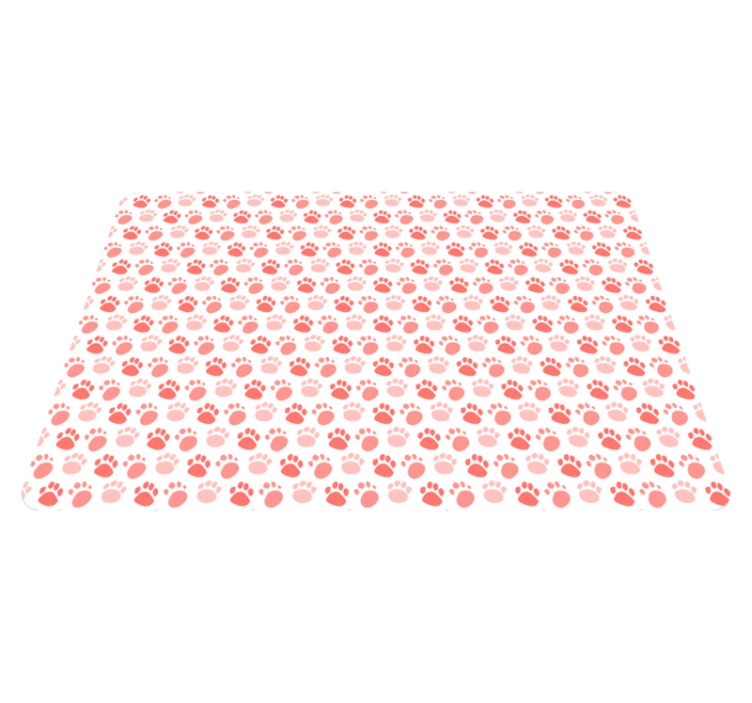 Tappeto vinile animali impronte di cane - TenStickers