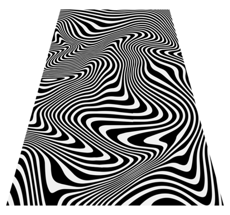 Tappeto vinile animali effetto 3d zebra - TenStickers