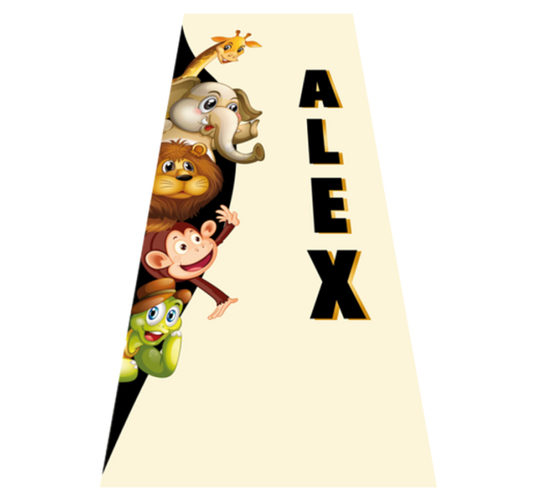 Tappeto vinile animali 3d animali carini - TenStickers