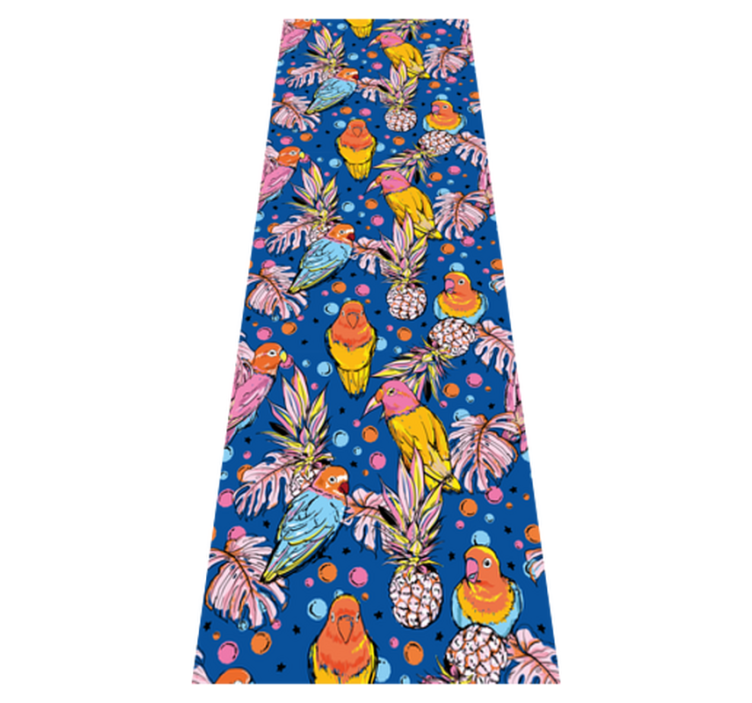 Tappeto vinile animali piumaggio colorato - TenStickers