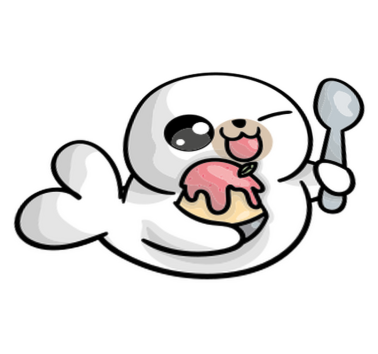 Tappeto vinile animali fochetta baby - TenStickers