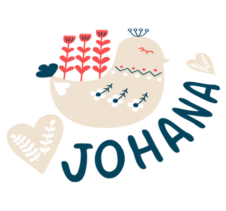 Tappeto vinile animali uccello di neve nordico personalizzato - TenStickers