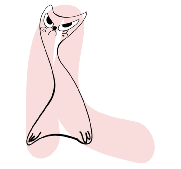 Tappeto vinile animali sagoma arrabbiata - TenStickers