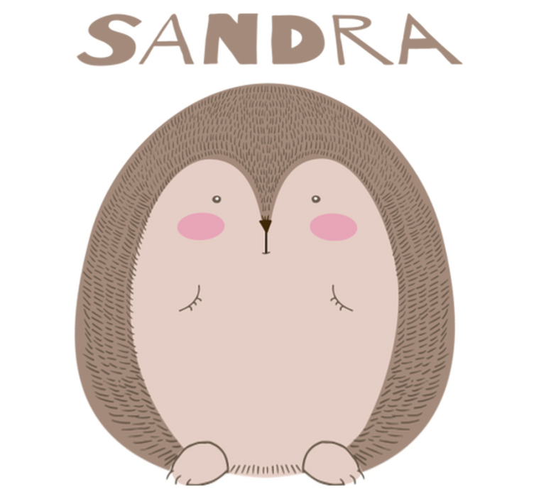 Tappeto vinile animali riccio carino - TenStickers