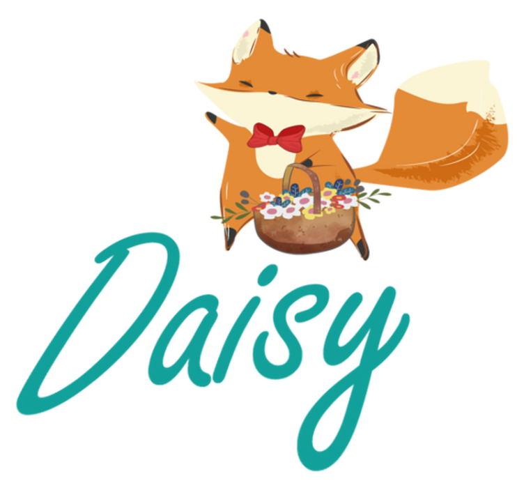 Tappeto vinile animali volpe giocosa - TenStickers