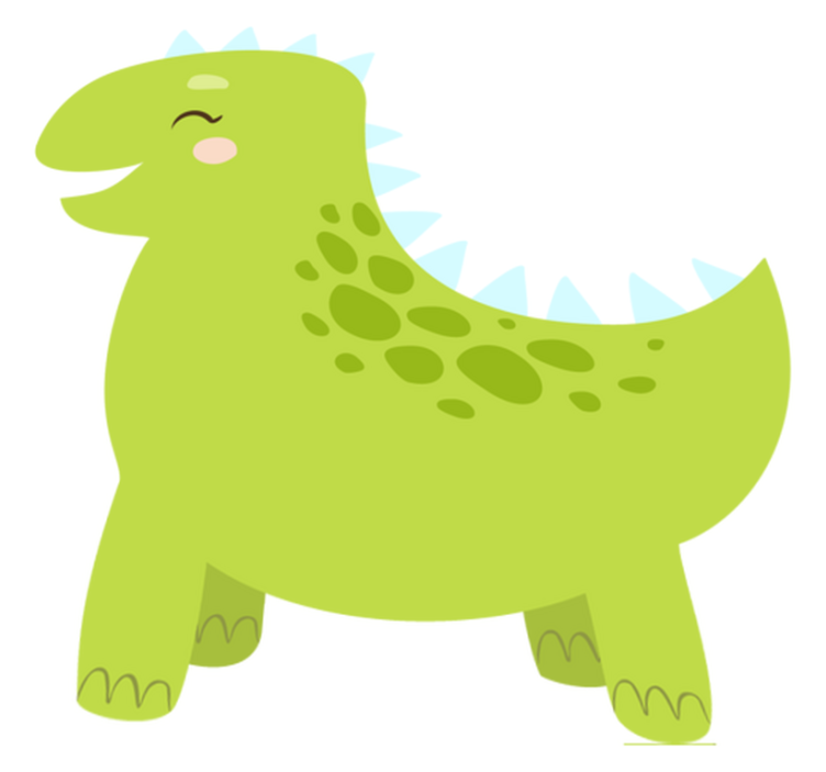 Tappeto vinile animali dinosauro felice - TenStickers