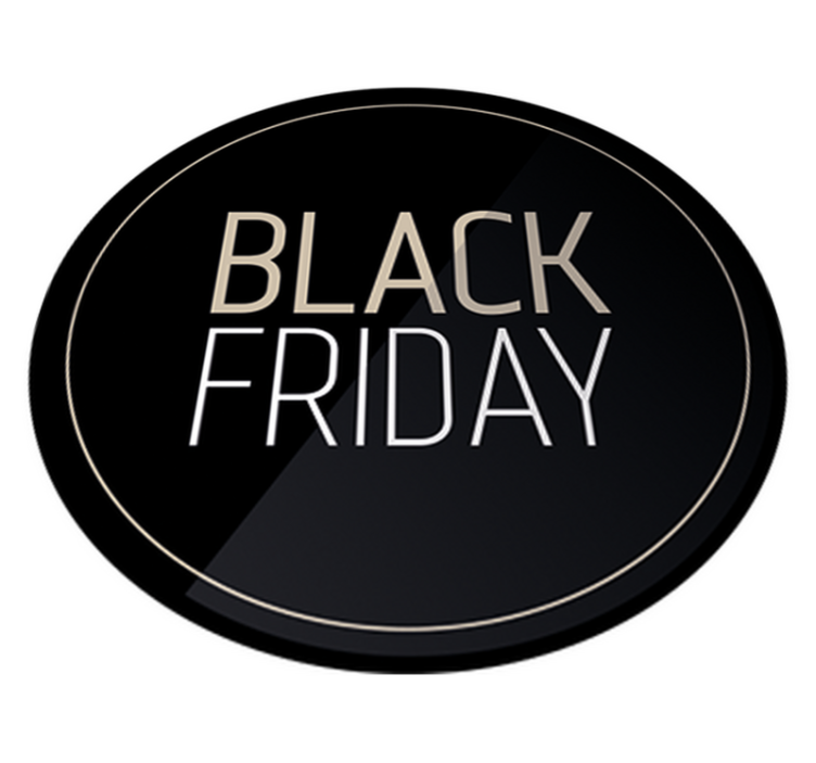 Tappeto vinile black friday adesivo elegante promozionale - TenStickers
