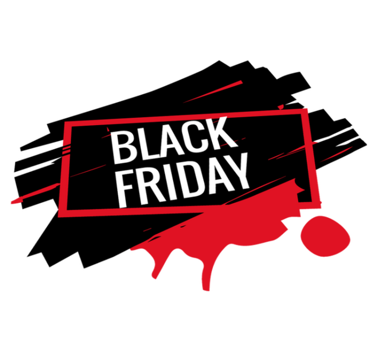 Tappeto vinile black friday adesivo moderno black friday - TenStickers