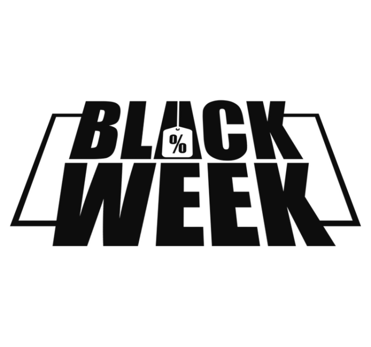 Tappeto vinile black friday per vetrine - TenStickers