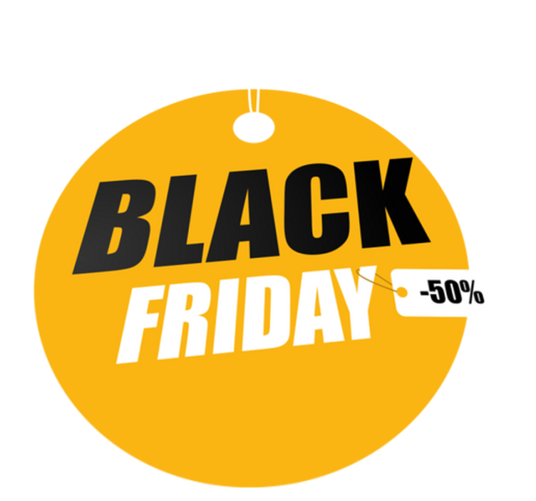 Tappeto vinile black friday cerchio personalizzato - TenStickers