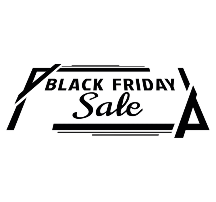 Tappeto vinile black friday offerta in scatola - TenStickers