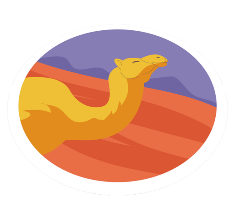 Tappeto vinile animali animali del deserto - TenStickers