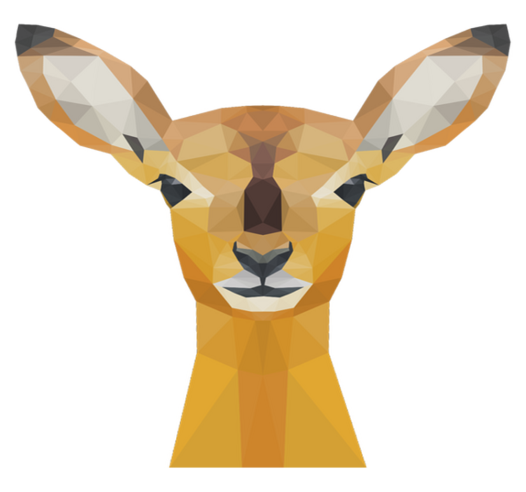 Tappeto vinile animali cervi - TenStickers