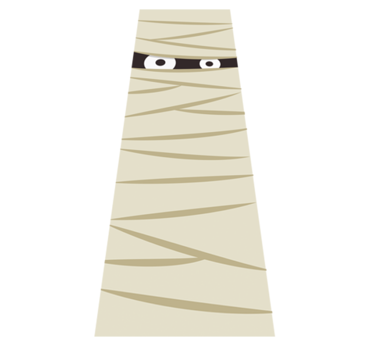 Tappeto vinile halloween occhi di mummia - TenStickers