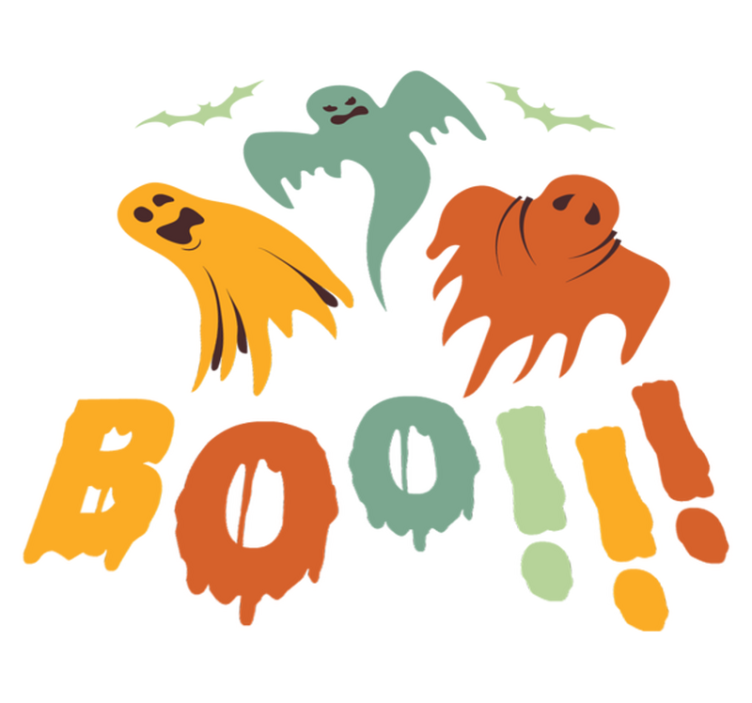 Tappeto vinile halloween fantasmino boo - TenStickers