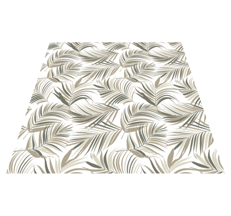 Tappeto vinile fiori natura lussureggiante e misteriosa - TenStickers