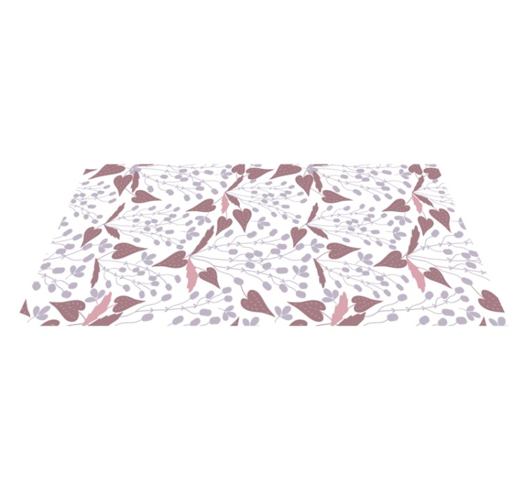 Tappeto vinile fiori motivo fiori vintage pastello - TenStickers