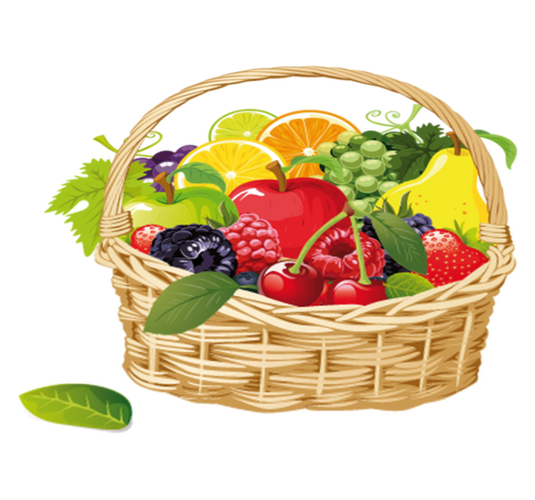 Tappeto pvc cucina cesto di frutta - TenStickers