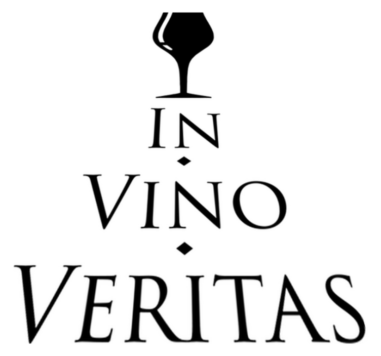 Tappeto pvc cucina nel vino c'è verità - TenStickers