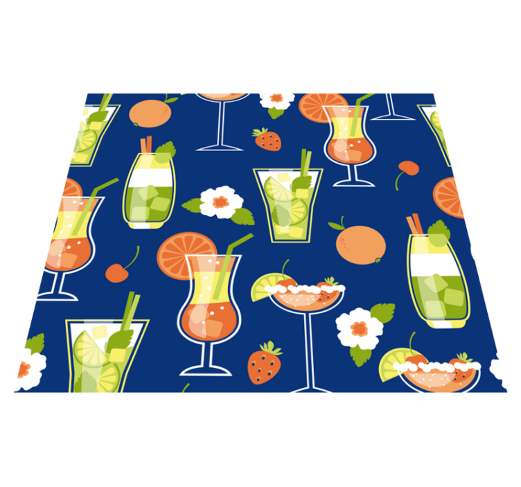 Tappeto pvc cucina cocktail vintage - TenStickers