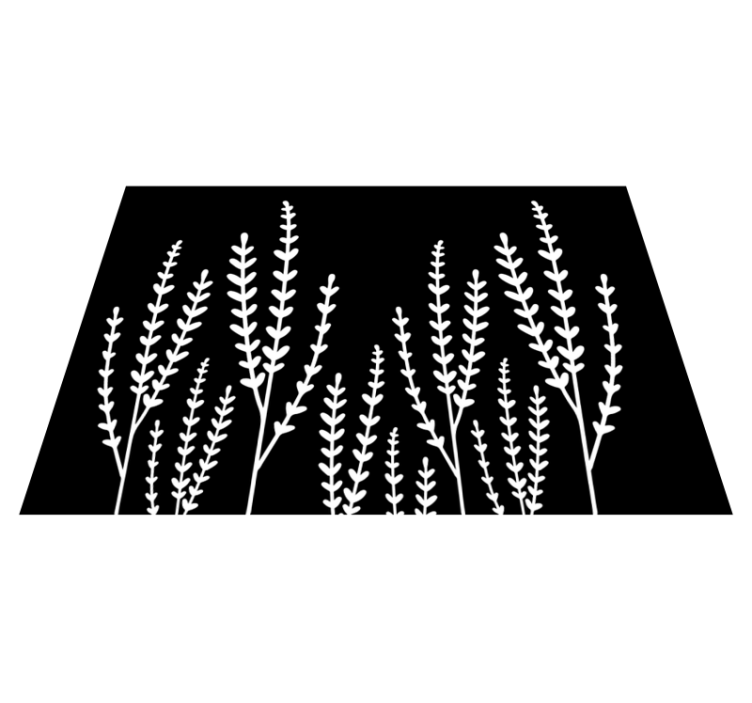 Tappeto vinile bagno punte bianche e nere - TenStickers