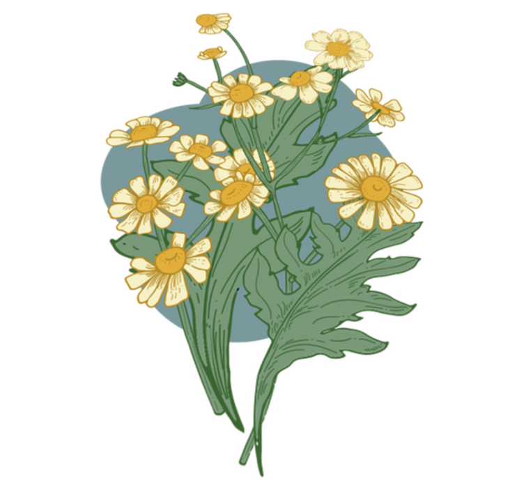 Tappeto vinile fiori composizione fiorita vivace - TenStickers