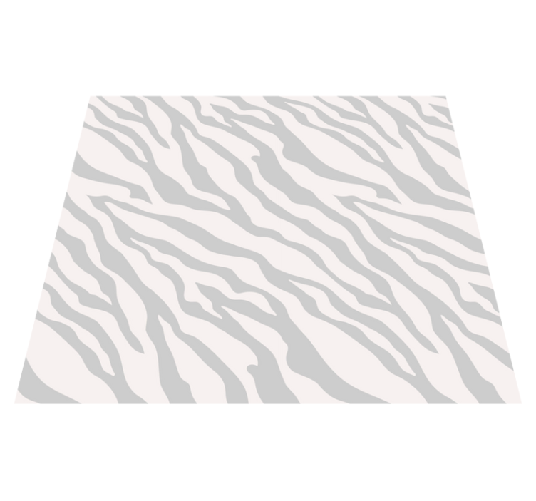 Tappeto vinile stampa animale motivo zebra grigio chiaro - TenStickers