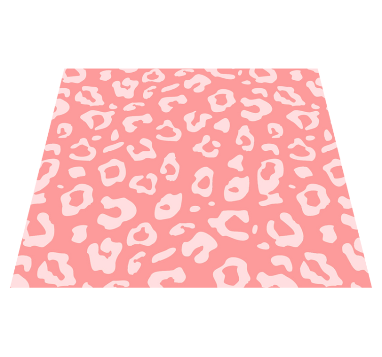 Tappeto vinile stampa animale texture leopardata rosa - TenStickers