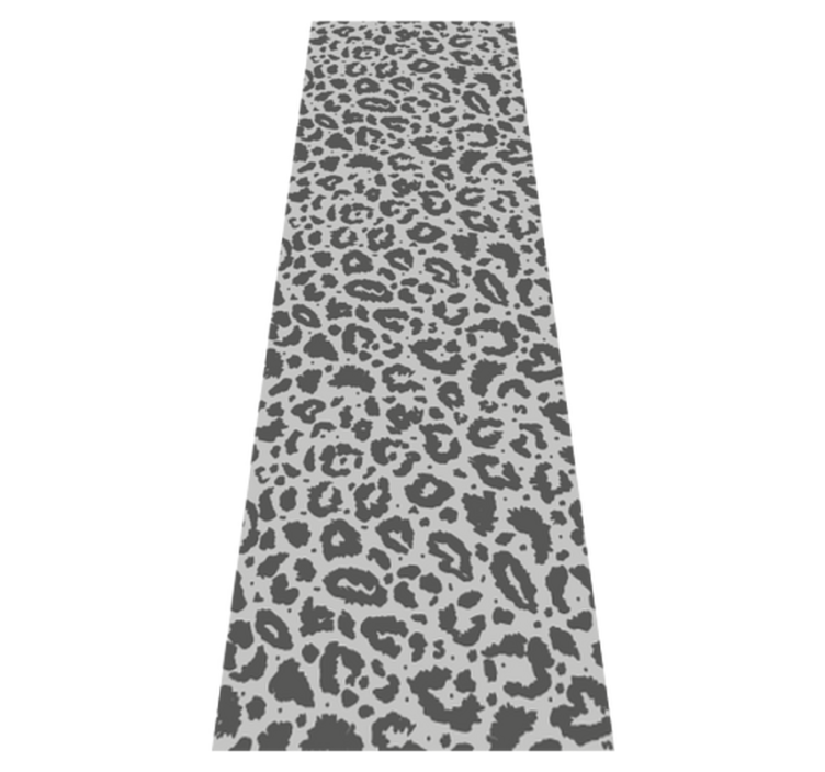 Tappeto vinile stampa animale stile leopardato grigio - TenStickers