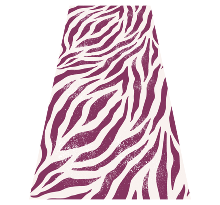 Tappeto vinile stampa animale motivo zebra viola e bianco - TenStickers