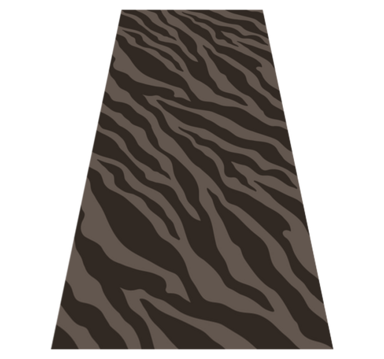 Tappeto vinile stampa animale motivo zebra scura - TenStickers