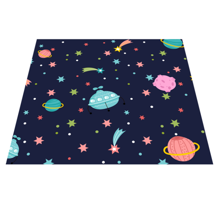 Tappetto vinile stelle spazio celestiale - TenStickers